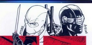 G.I. Joe #266 VARIANT CGC SS 9.8 signed ORIGINAL SNAKE EYES STORM SHADOW SKETCH