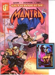 MANTRA (1993 MA/UL) 1 (1.95 CVR;W/ CARD) VF-NM POLYBAGG COMICS BOOK