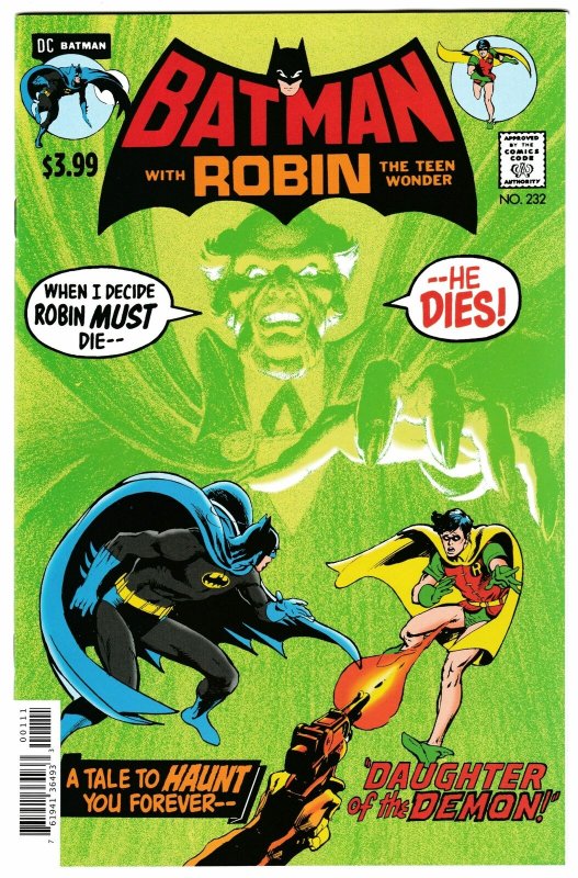 Batman #232 Facsimile Edition | Reprint 1st App Ra's Al Ghul (DC, 2019) NM