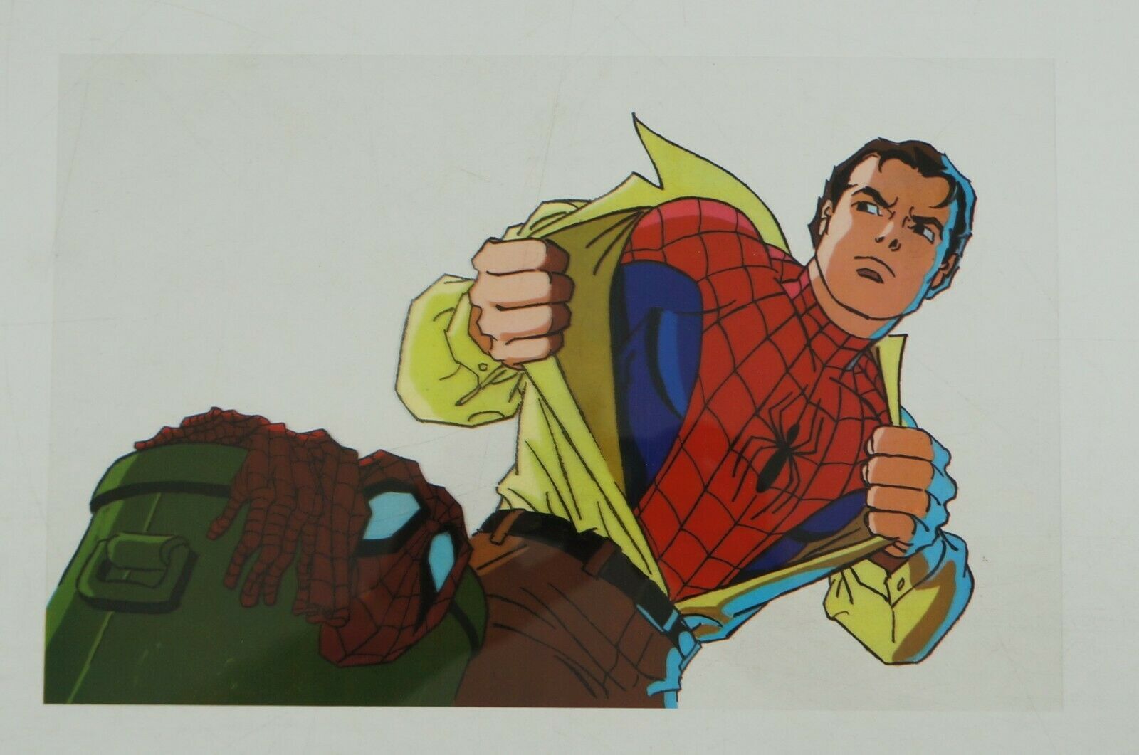 Peter Parker Spider-Man Acetate Animation Cel Animated Series TV 1994 | Comic Books - Modern Age, Marvel, Spider-Man / HipComic Peter Parker Spider-Man Acetate Animation Cel Animated Series TV 1994 | Comic Books - Modern Age, Marvel, Spider-Man / HipComic