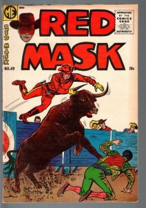 RED MASK #49-GHOST RIDER-BLACK PHANTOM-GOLDEN AGE WESTERN-1955-VG VG