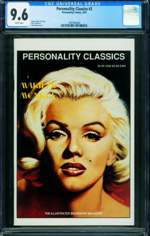 Personality Classics #2 CGC 9.6 1991 - Marilyn Monroe 1997006002