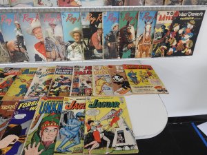 Huge Lot 140+ Golden/ Silver Age Comics W/ Western,  Drama, Funny Animal+ Avg Gd