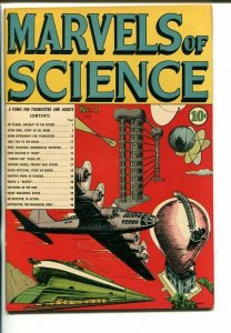 Marvels Of Science #1 1946- -A BOMB-Hitler -SOUTHERN STATES PEDIGREE-vf/nm