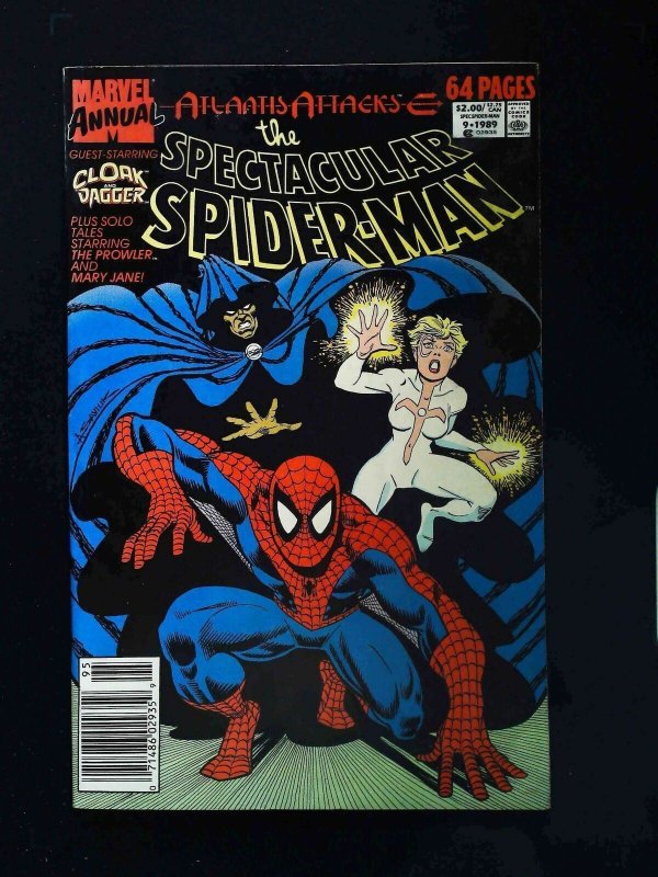 Spectacular Spider-Man Annual #9  Marvel Comics 1989 Vf+ Newsstand