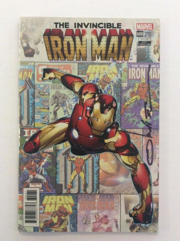 INVINCIBLE IRON MAN #600 - Variant Signed by Cover Artist Olivier Coipel w/COA