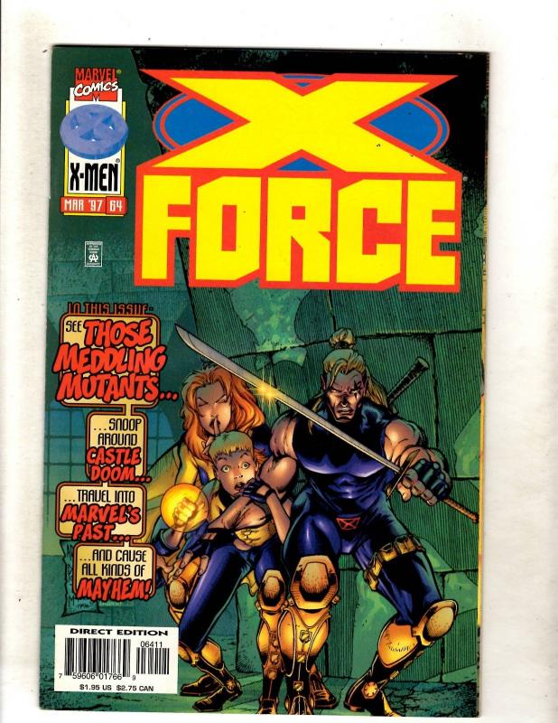 Lot Of 12 X-Force Marvel Comic Books # 56 57 58 59 60 61 62 64 65 66 67 68 J360