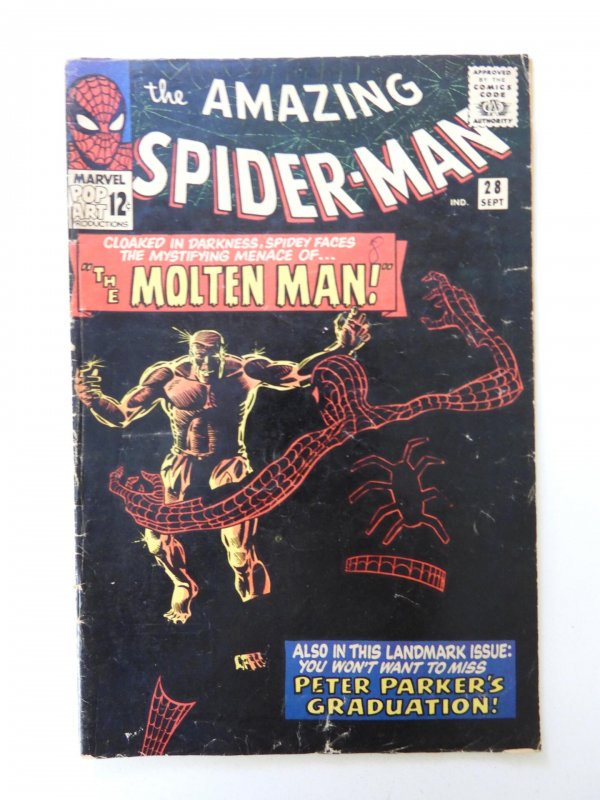 The Amazing Spider-Man #28 (1965) 1st appearance of Molten Man VG condition