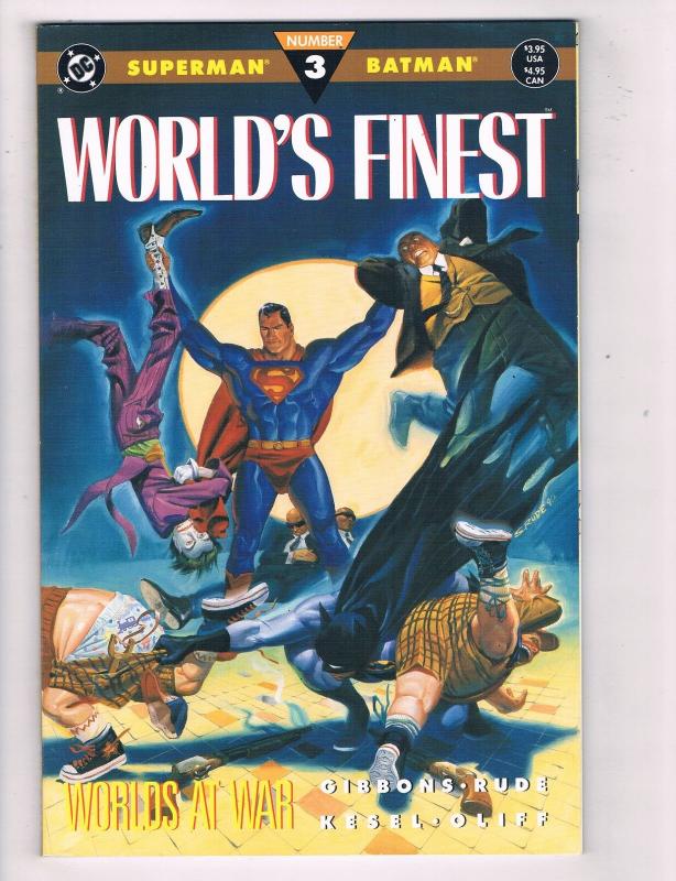 World's Finest (1990 Ltd Series) Worlds Apart #3 DC Comic Book Superman HH4 AD38