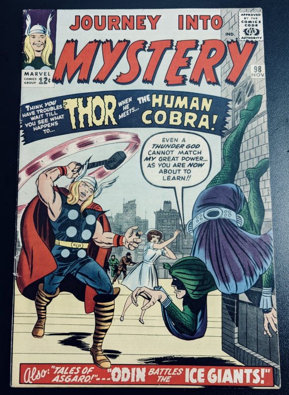 Journey into Mystery #98 (1963) Beautiful 7.5+ Copy!