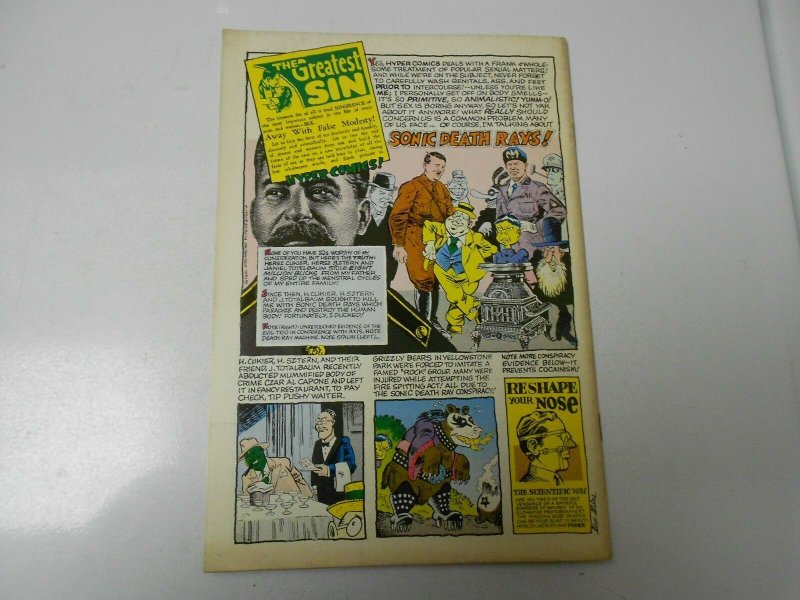1979 Snappy Fun With... HYPER COMICS #1 FVF 1st Print Kitchen Sink Steve Stiles