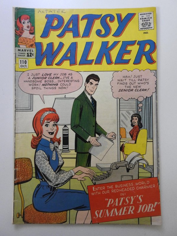 Patsy Walker #110 (1963) Patsy's Summer Job! Sharp VG Condition!