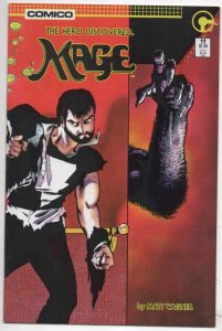 MAGE HERO DISCOVERED #11, NM- ,Matt Wagner, 1984 1985, Comico