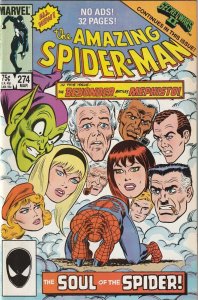 The Amazing Spider-Man # 274 VF/NM Marvel 1986 Secret Wars II Tie In [T6]