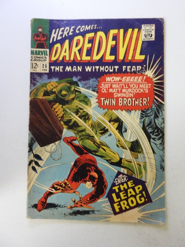 Daredevil #25 (1967) VG- condition 1/4 spine split