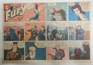 Miss Fury Sunday #245 by Tarpe Mills 12/16/1945 Size: 11 x 15  Very Rare Year #5