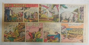 Roy Rogers Sunday Page by Al McKimson from 11/11/1956 Size 7.5 x 15 inches