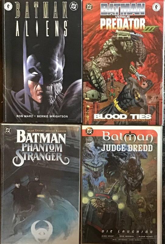 BATMAN DC VS PREDATOR 3,ALIENS,PHANTOM STRANGER,JUDGE DREDD TRADE PAPERBACK NM