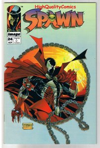 SPAWN #24, NM-, Todd McFarlane, Capullo, Movie/TV, 1992, more in store