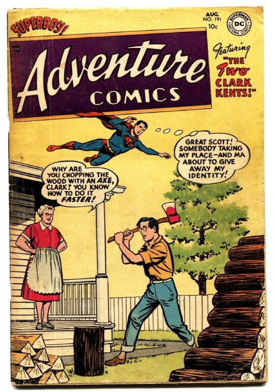  Adventure Comics #191 1953-superboy-green Arrow-aquaman-johnny Quick