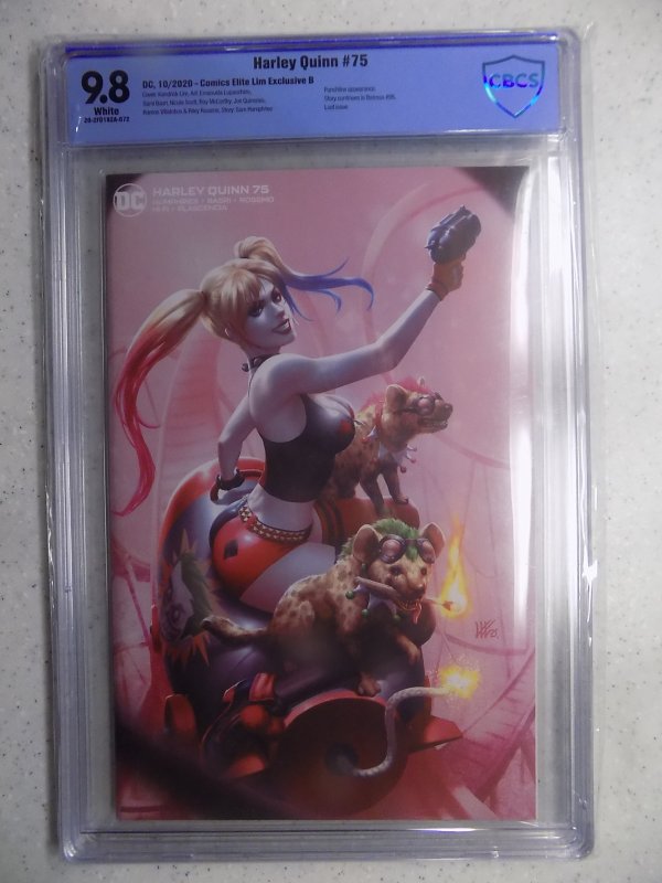 HARLEY QUINN # 75 COMICS ELITE LIM EXCLUSIVE  B CBCS 9.8.