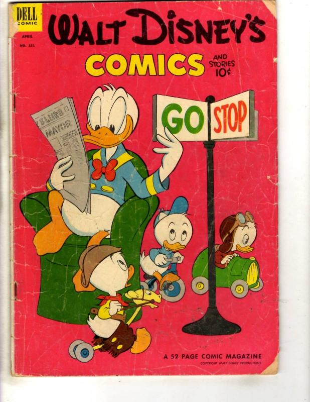 Walt Disney's Comics & Stories # 151 VG Dell Comic Book Donald Duck JL9
