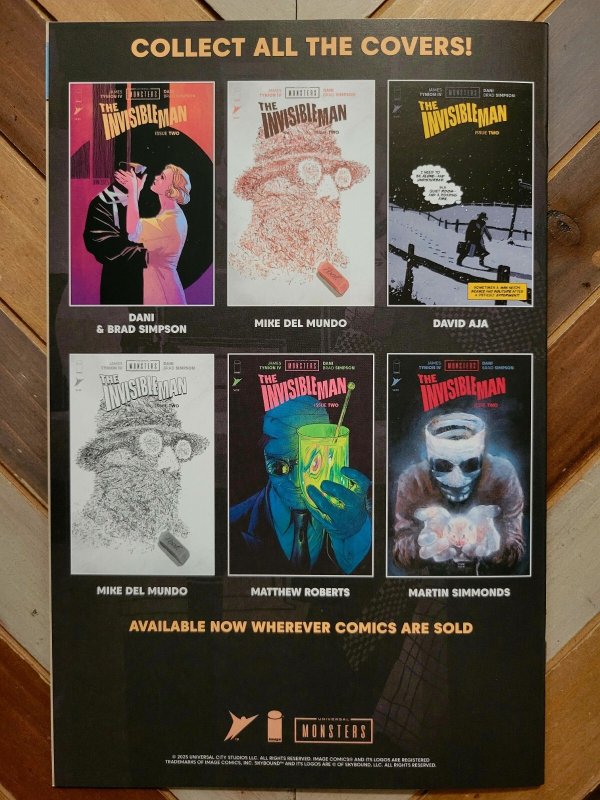 Universal Monsters: Invisible Man #1-4 Complete Series NM Brand New (Image 2025)