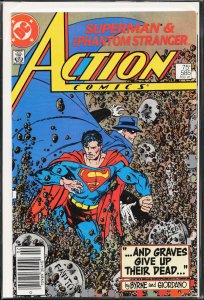 Action Comics #585 Newsstand Edition (1987) Superman
