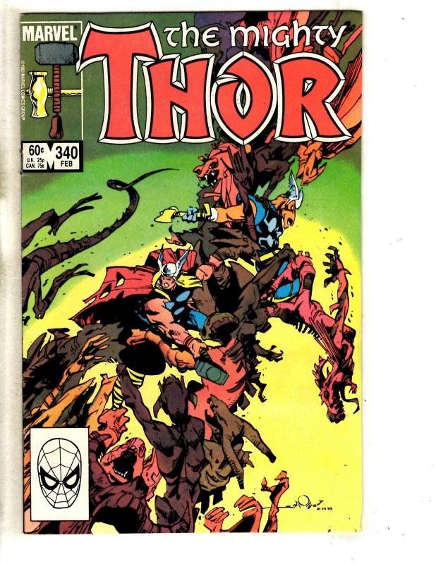 7 Mighty Thor Marvel Comics # 293 295 338 339 340 374 375 Avengers Hulk CR48