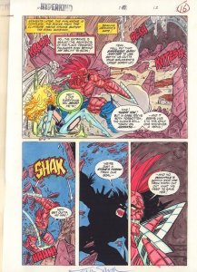 Hyperkind #7 p.12 / 16 Color Guide - Cave Collapse - Signed 1995