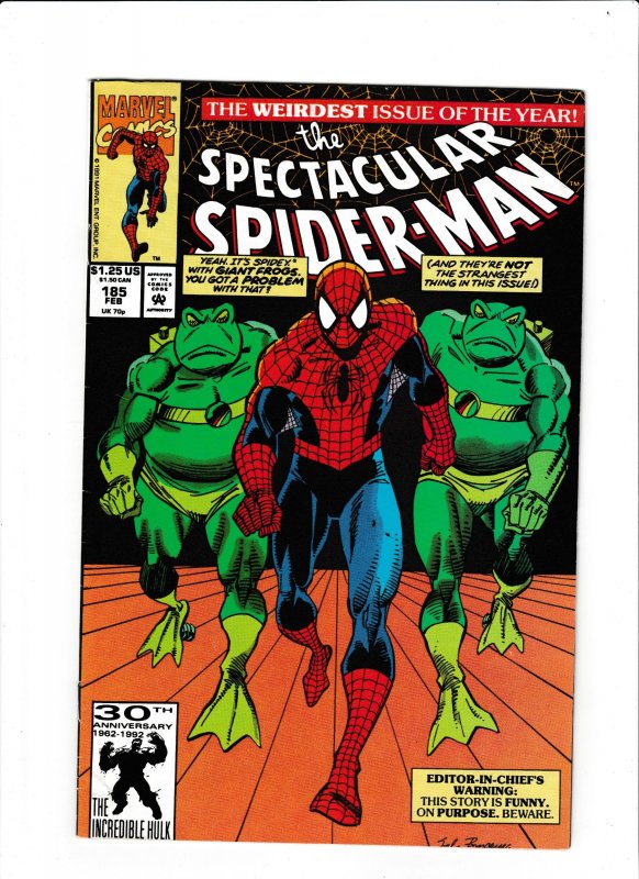 The Spectacular Spider-Man #185 Direct Edition (1992) FN+