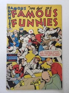 Famous Funnies #199 (1952) GD/VG Condition 3/4 in spine split