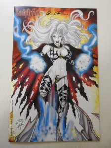 Lady Death: The Reckoning #1 Tribute Battle Damaged Edition NM! Signed W/ COA!