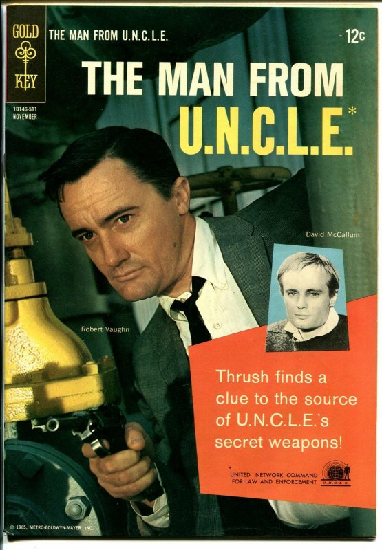 Man From U.N.C.L.E. #3 1965-Gold Key-1st issue-Robert Vaughn-Davif McCallum-VF