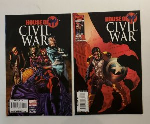 HOUSE OF M CIVIL WAR #1-5 COMPLETE SET MARVEL COMICS 2008 NM AVERAGE