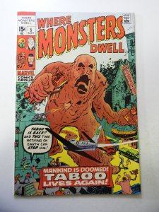 Where Monsters Dwell #5 (1970) FN Condition