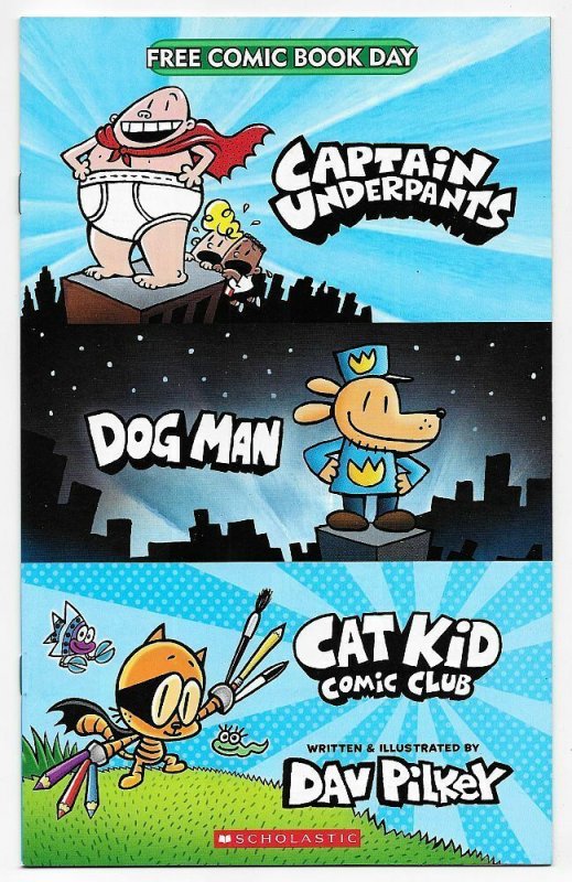 FCBD 2022 Captain Underpants Dog Man Cat Kid Comic Club Unstamped (Scholastic)) 