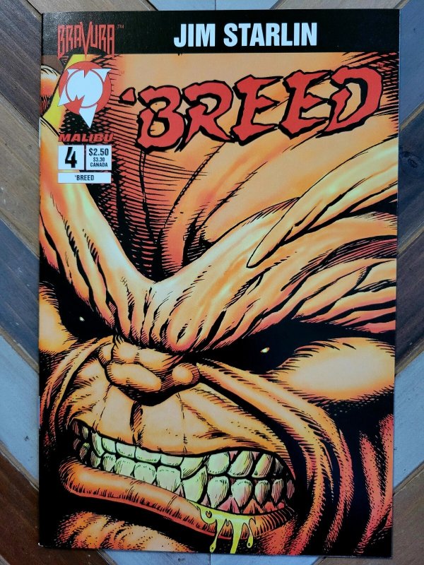 Breed #4 Jim Starlin (1994 Malibu) VF 8.0 + Peter David & Ernie Colon Interviews