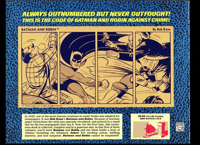 BATMAN: THE DAILIES #01 (1990)  PETE POPLASKI | TRADE PAPERBACK | 1943-1944