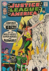 Justice League of America #72 ORIGINAL Vintage 1969 DC Comics Hawkman JLA