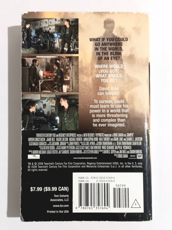 JUMPER (2008) STEVEN GOULD | 2ND MASS MRKT ED. | PAPERBACK