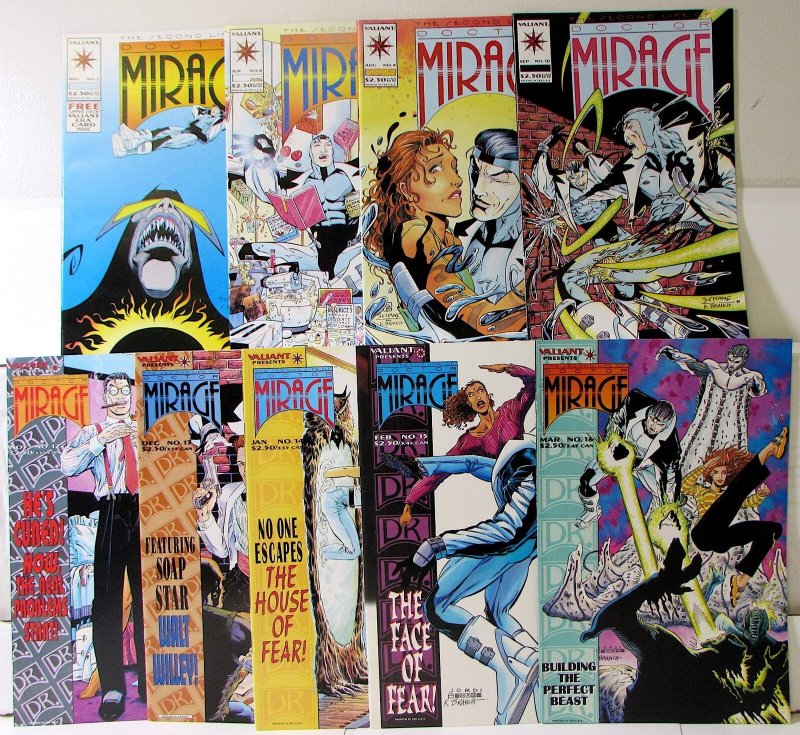 Second Life Doctor Mirage Lot 9 #7-10, 12, 13, 14, 15, 16 1994 Valiant Comics