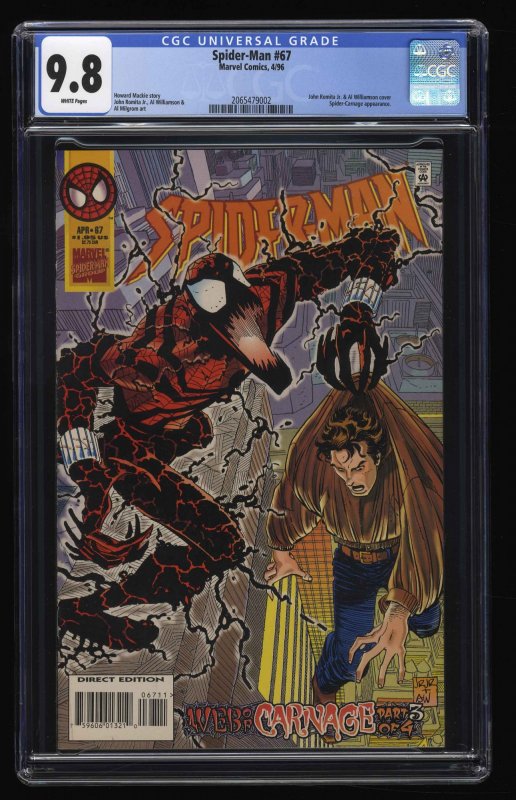 Spider-Man #67 CGC NM/M 9.8 White Pages Spider-Carnage!