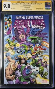 Marvel Super Heroes Secret Wars (2024) # 1 (CGC 9.8 SS) Signed Beatty * Shooter