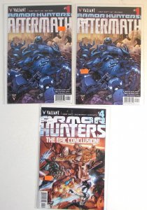 2014 Armor Hunters Lot of 3 #4, Aftermath 1 x2 Valiant Comic Books