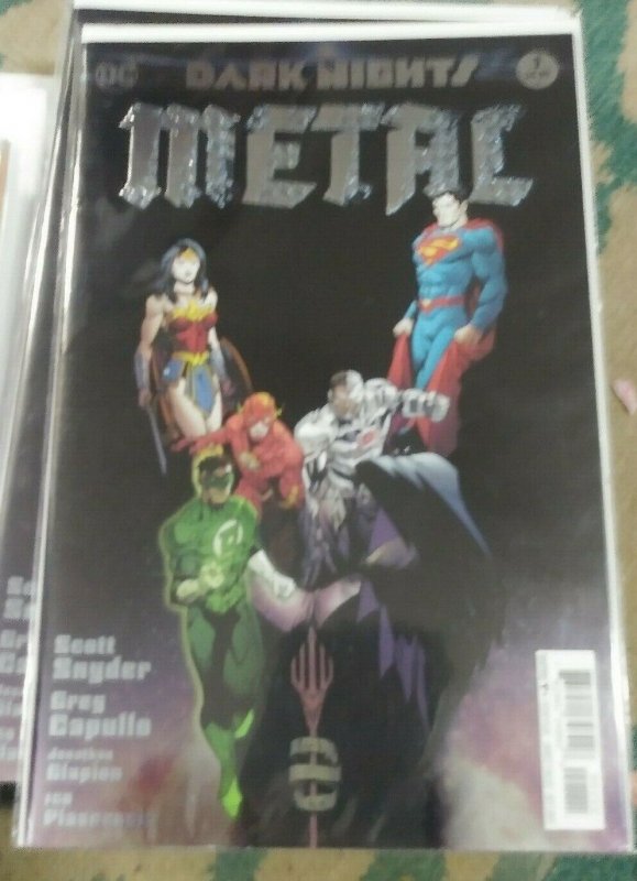 DARK NIGHTS METAL # 1A 2017 DC SCOTT SNYDER VARIANT BATMAN DARK UNIVERSE JLA