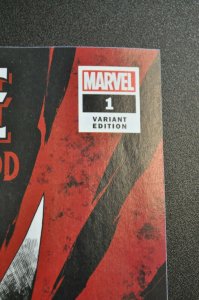 Wolverine Black White & Blood #1 1:25 Incentive Variant 2020 Marvel Corrected