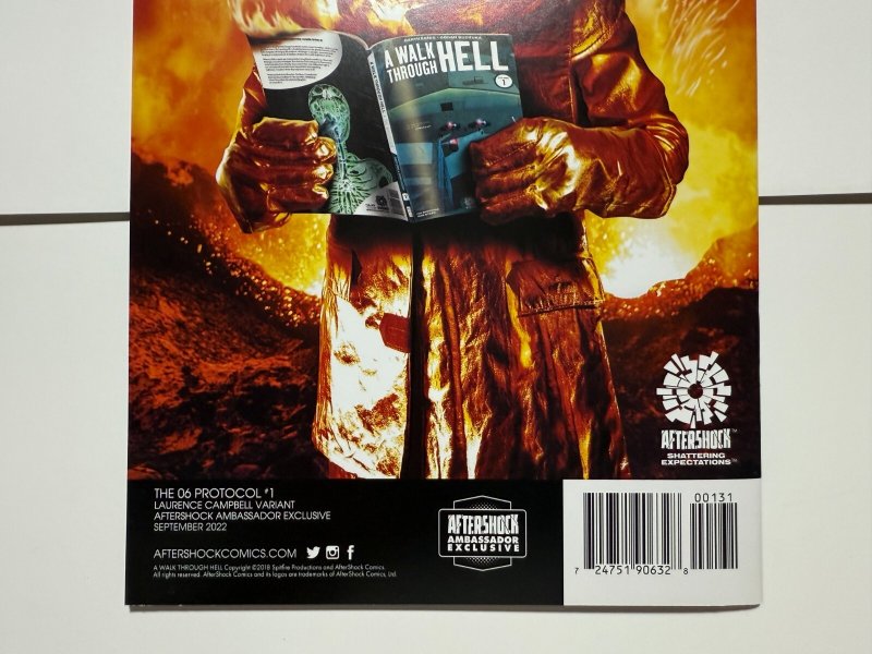 The 06 Protocol # 1 NM Campbell Variant Cover 2022 Aftershock Comic Book 7 J401