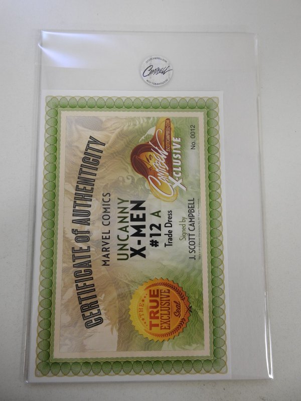 Uncanny X-Men #12 Campbell Cover A (2019) Signed by Campbell Cert sealed!