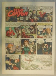 (52) Steve Canyon Sundays by Milton Caniff  from 1957 Complete Year ! Tabloid